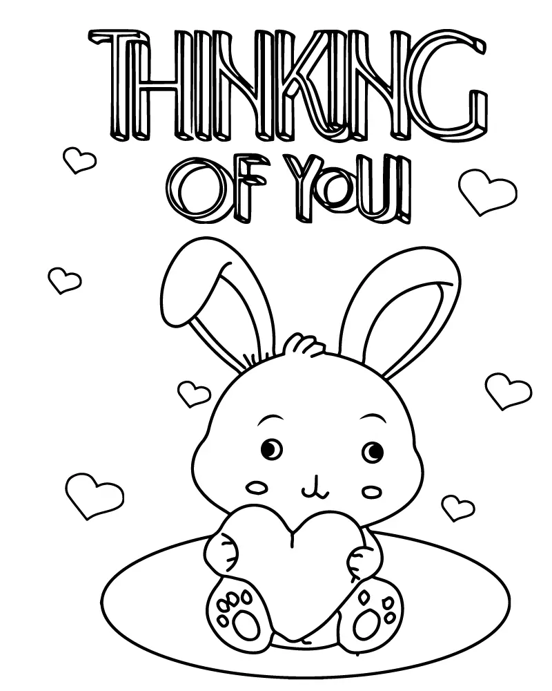 Thinking Of You Coloring Pages 9