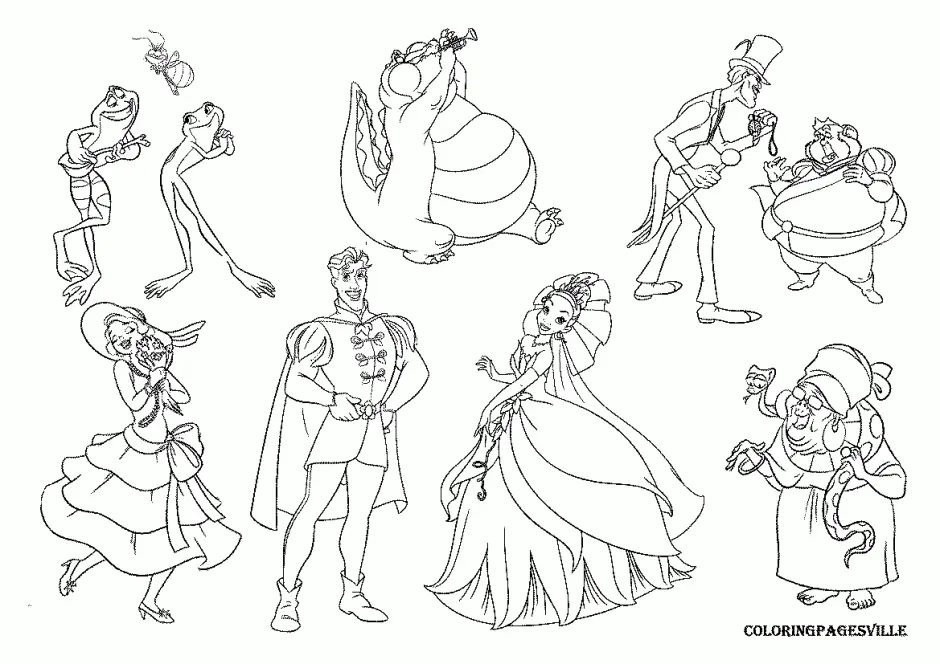 Tiana Coloring Pages 12