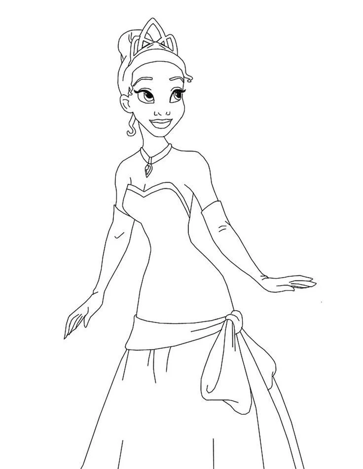 Tiana Coloring Pages 25