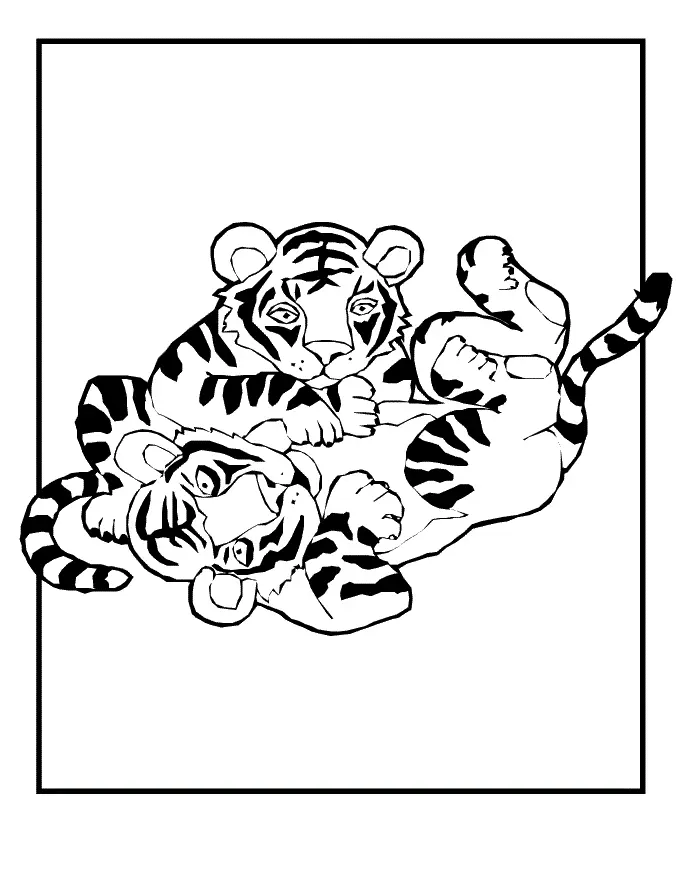 Desenhos de Tigre Para Colorir 127