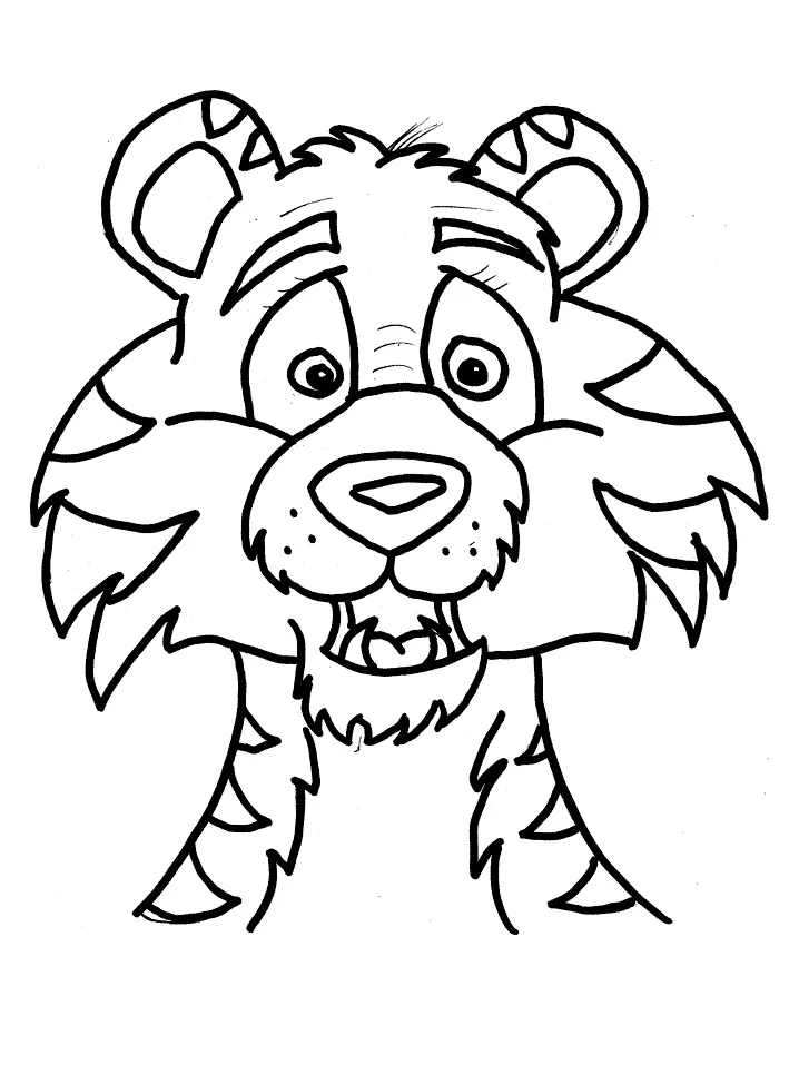 Tiger Coloring Pages 135