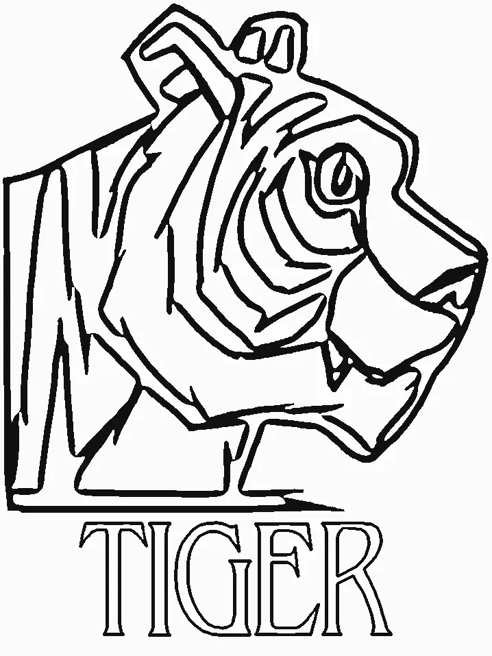 Desenhos de Tigre Para Colorir 150