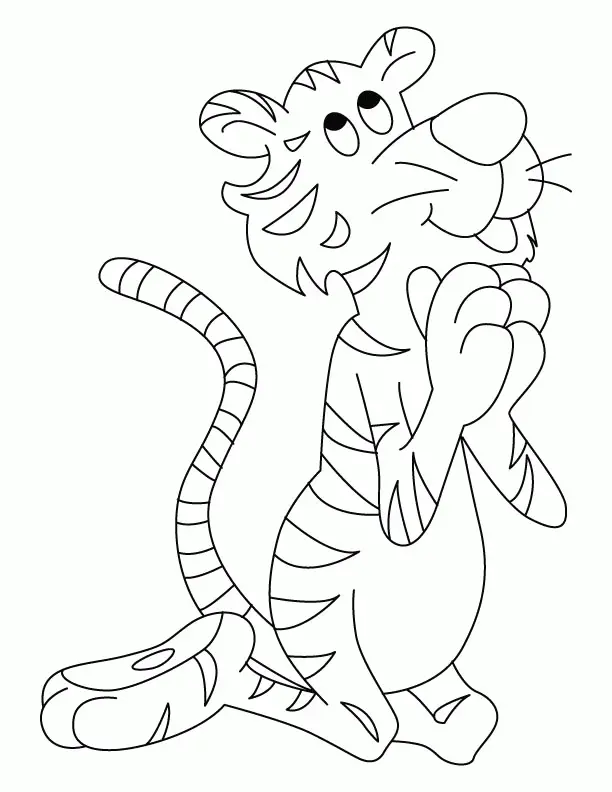 Desenhos de Tigre Para Colorir