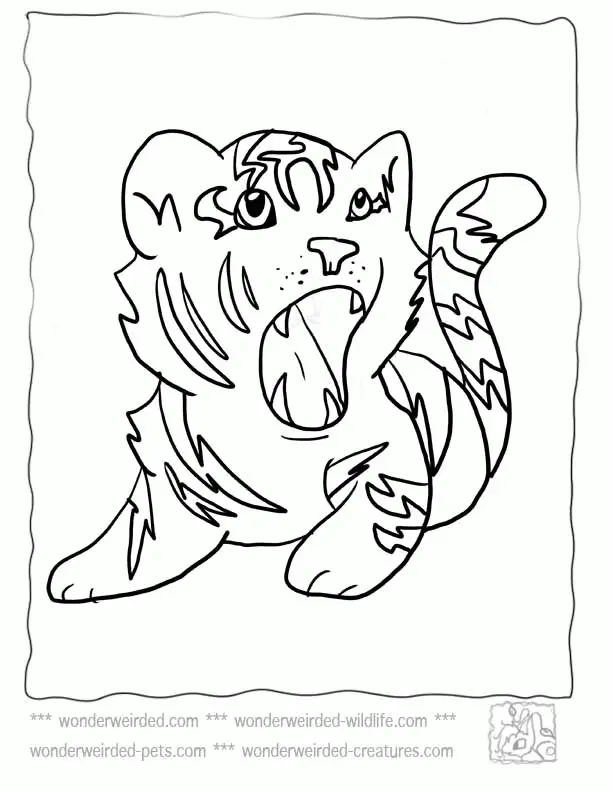 Desenhos de Tigre Para Colorir 57