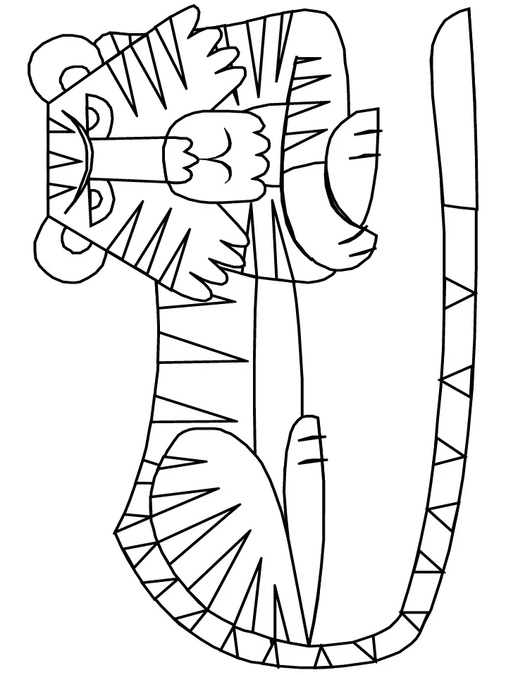 Desenhos de Tigre Para Colorir 65