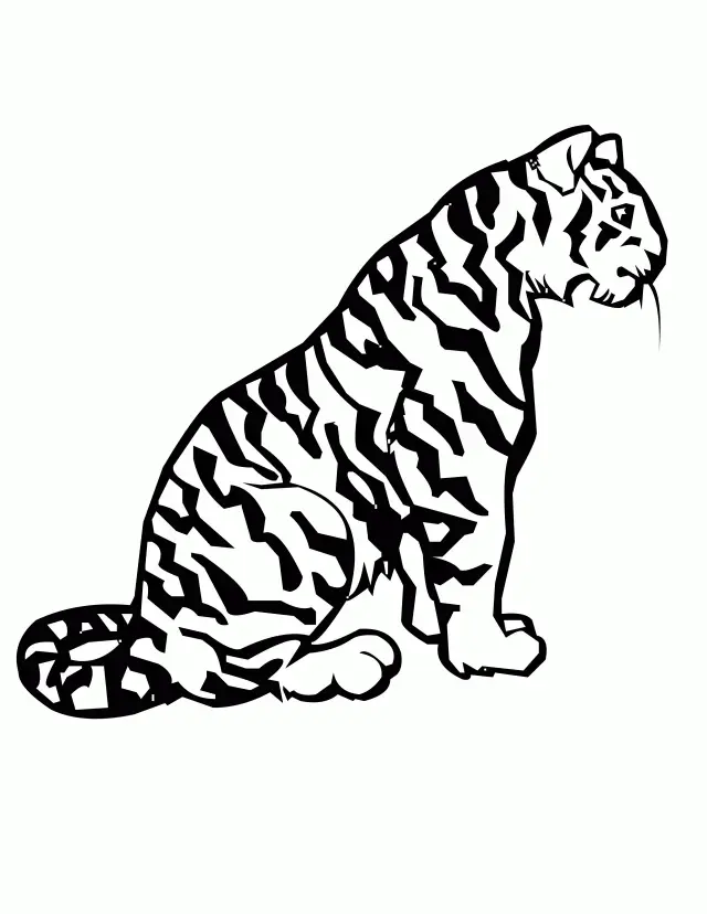 Tiger Coloring Pages 83