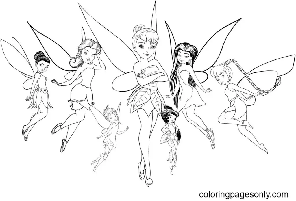 Tinkerbell Coloring Pages 11