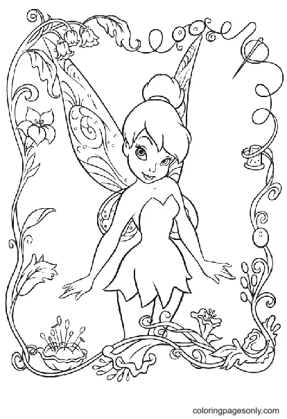 Tinkerbell Coloring Pages 37