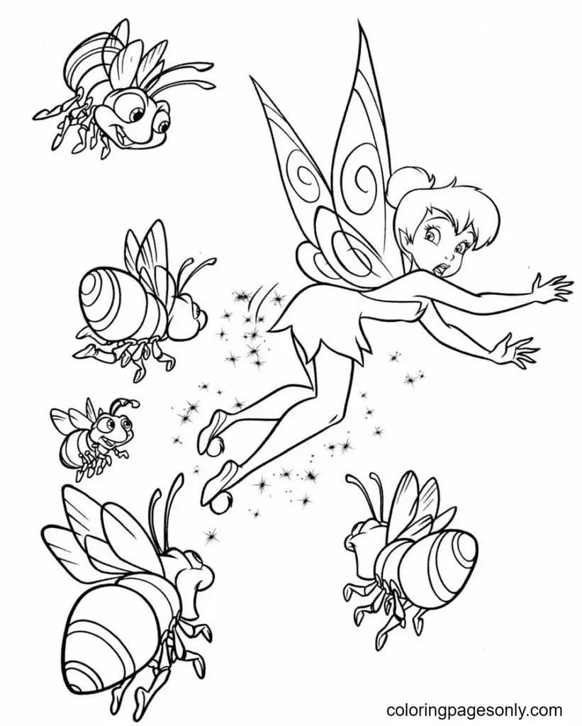 Tinkerbell Coloring Pages 45