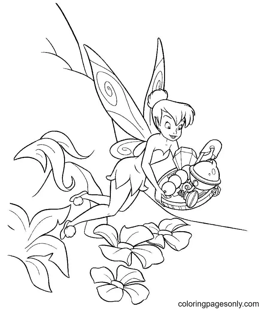 Desenhos de Tinkerbell Para Colorir 51