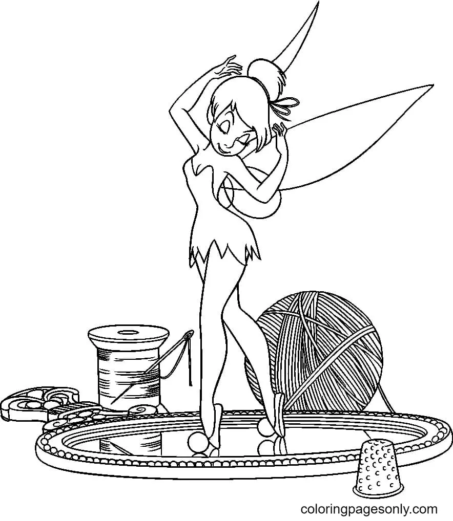 Tinkerbell Coloring Pages 64