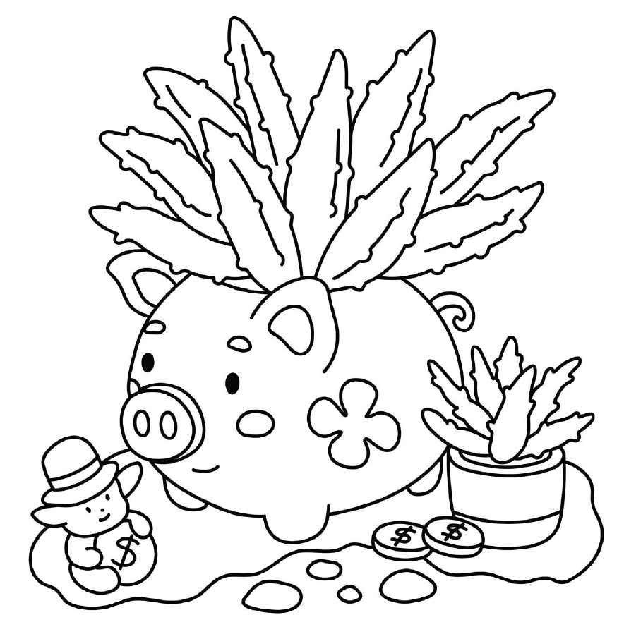 Digitale Ausmalbilder Kleine Garten 28
