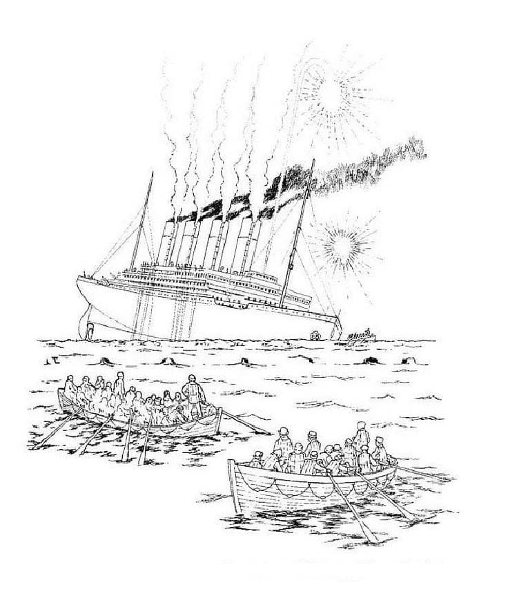 Titanic Coloring Pages 55