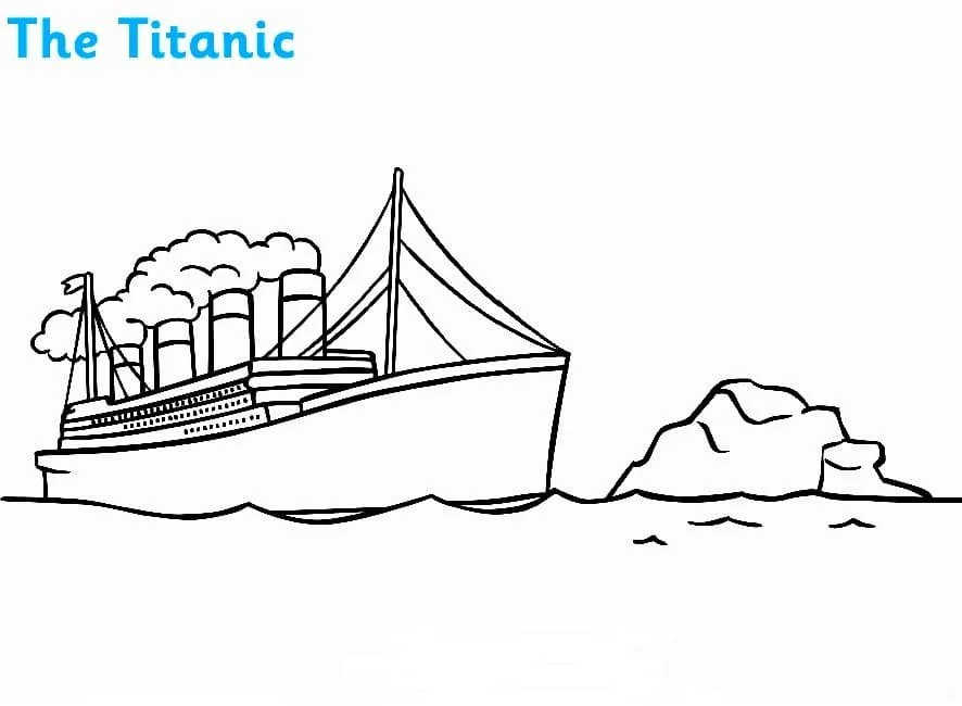 Desenhos de Titanic Para Colorir