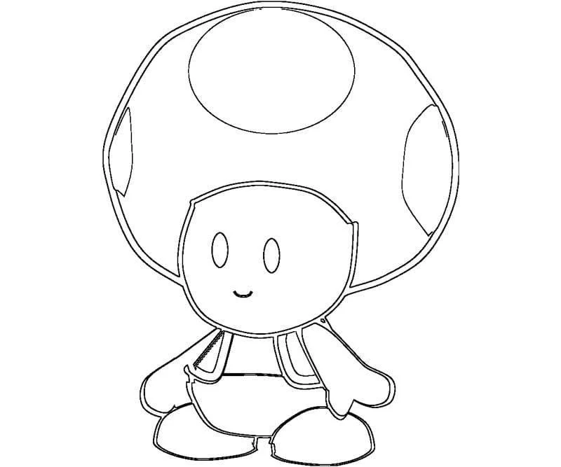 Desenhos de Toad Mario Para Colorir 23