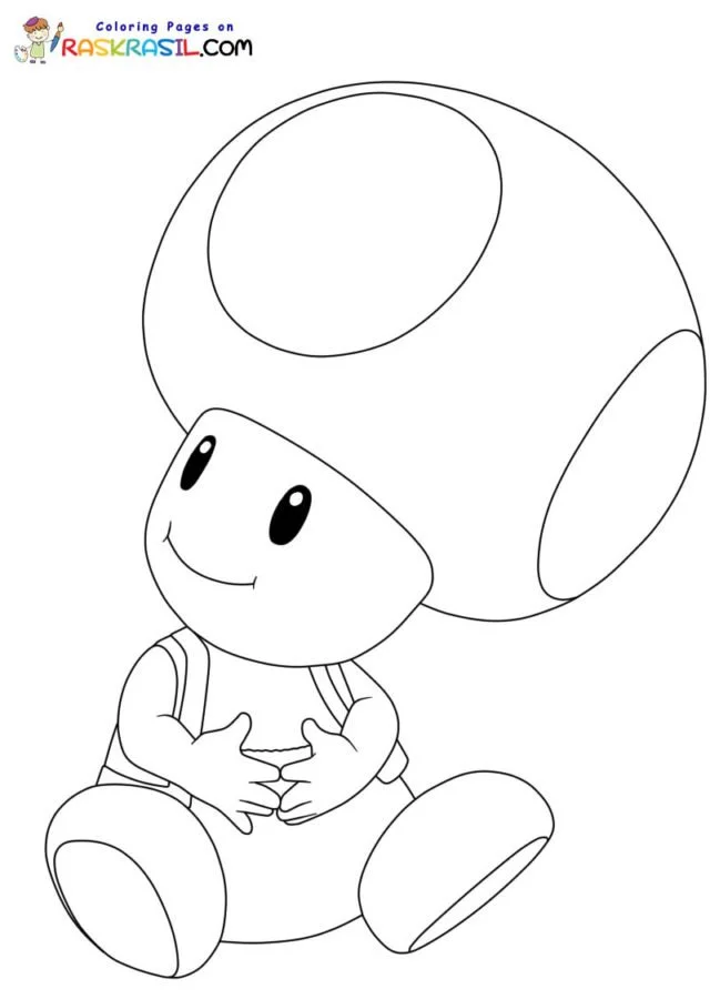 Desenhos de Toad Mario Para Colorir 26