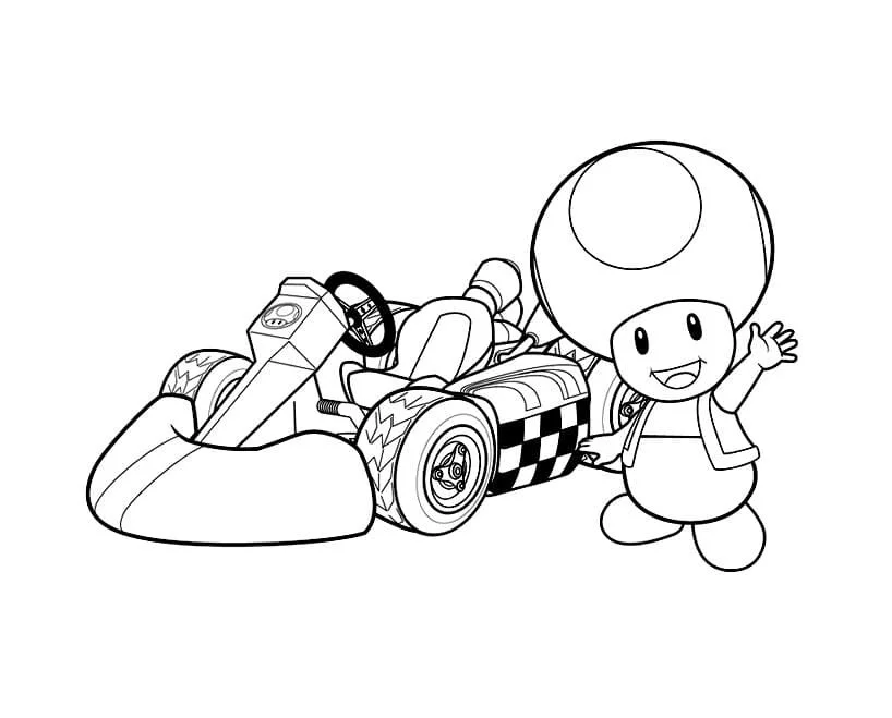 Desenhos de Toad Mario Para Colorir 35