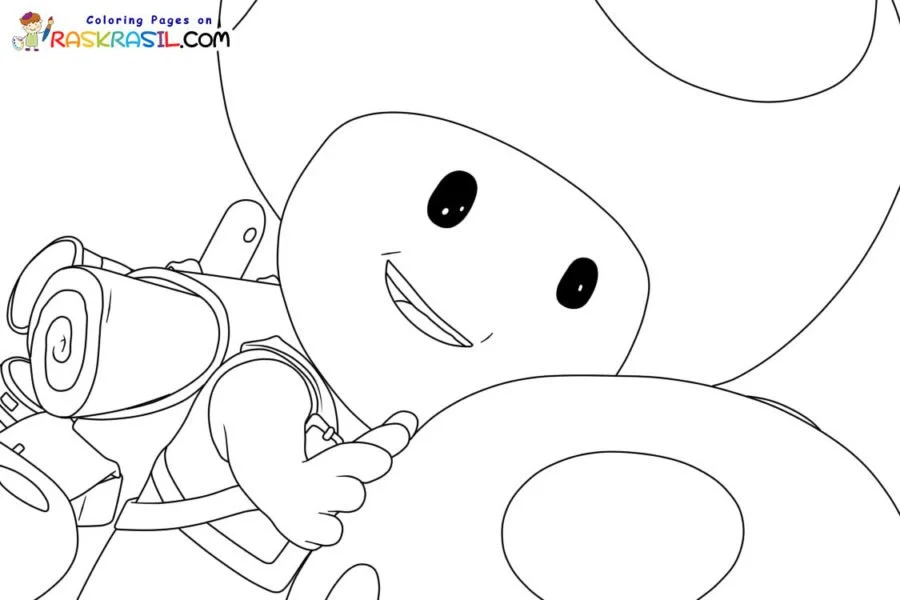 Desenhos de Toad Mario Para Colorir 4