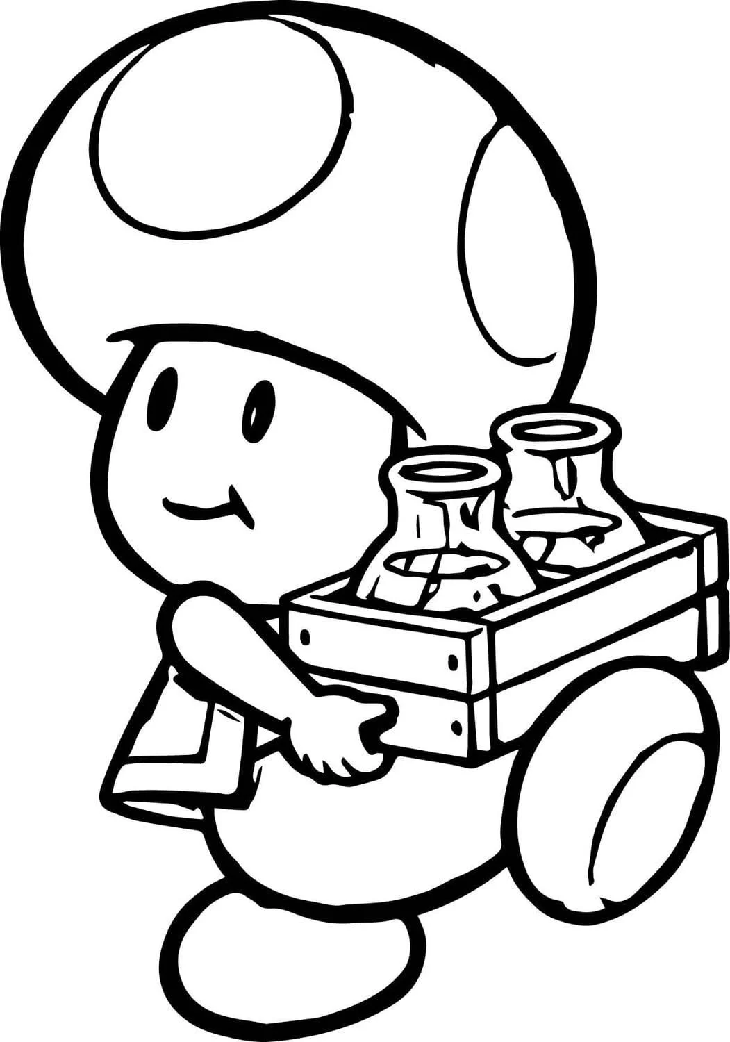 Desenhos de Toad Mario Para Colorir 40