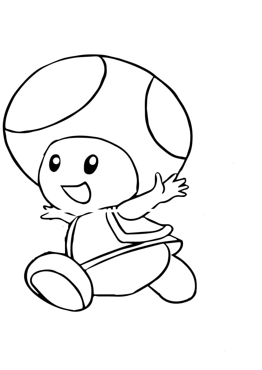 Desenhos de Toad Mario Para Colorir 48