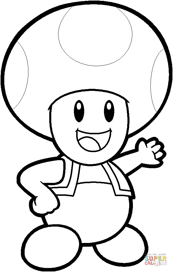 Desenhos de Toad Mario Para Colorir 53