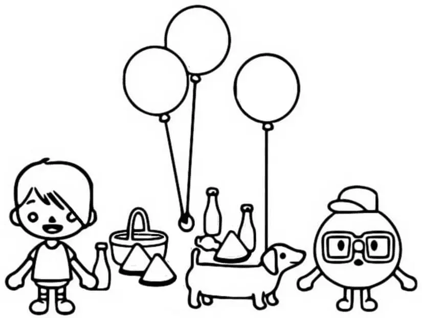 Toca Boca Coloring Pages