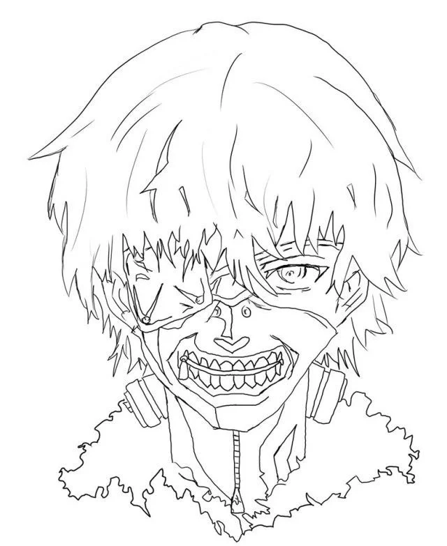 Tokyo Ghoul Coloring Pages 1