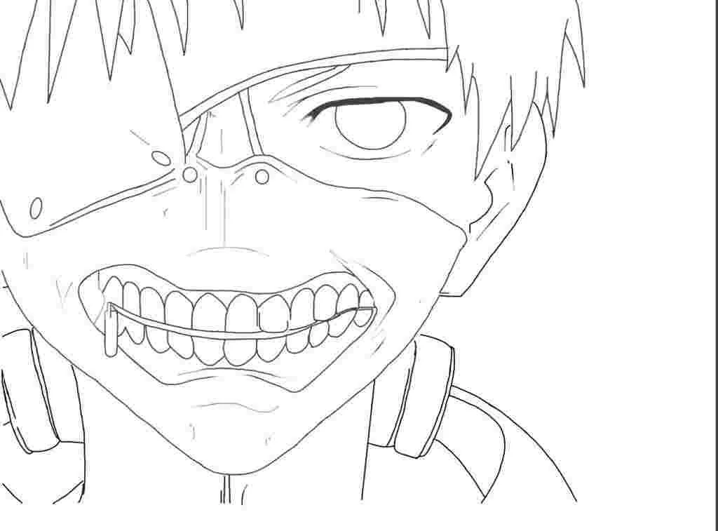 Tokyo Ghoul Coloring Pages 16