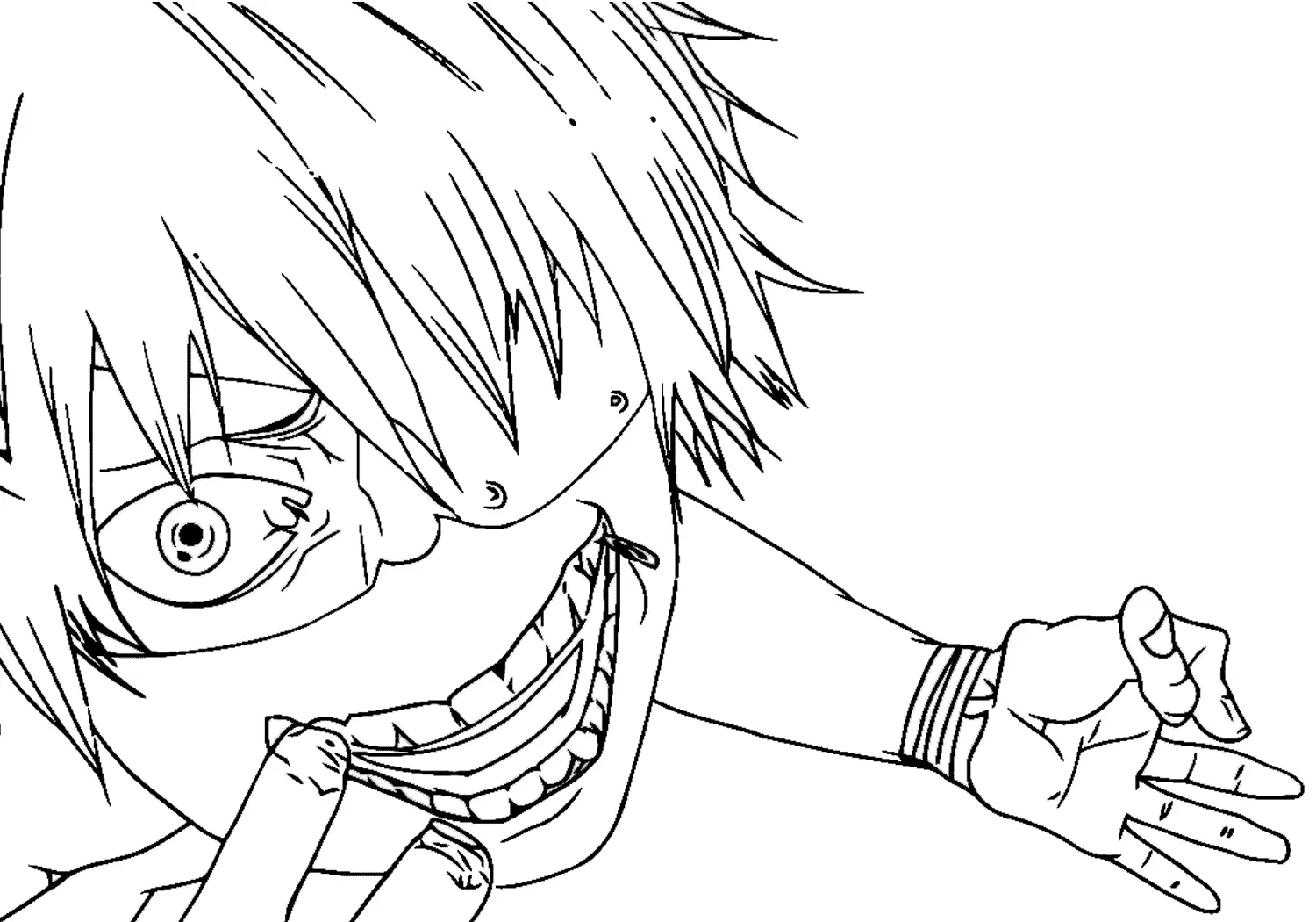 Tokyo Ghoul Coloring Pages 18