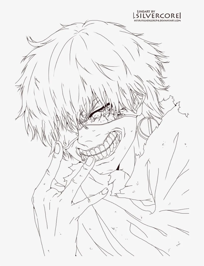 Tokyo Ghoul Coloring Pages 7