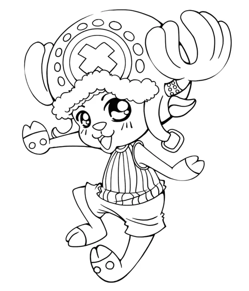 Desenhos de Tony Tony Chopper Para Colorir 16