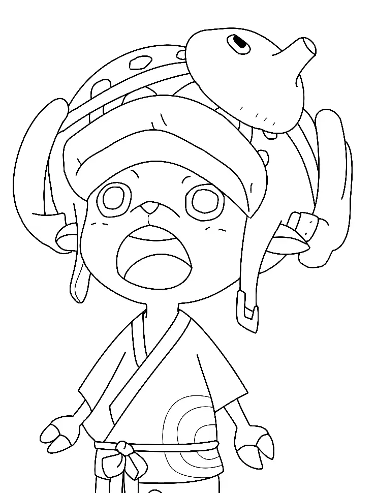 Desenhos de Tony Tony Chopper Para Colorir 24