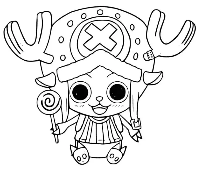 Desenhos de Tony Tony Chopper Para Colorir 25