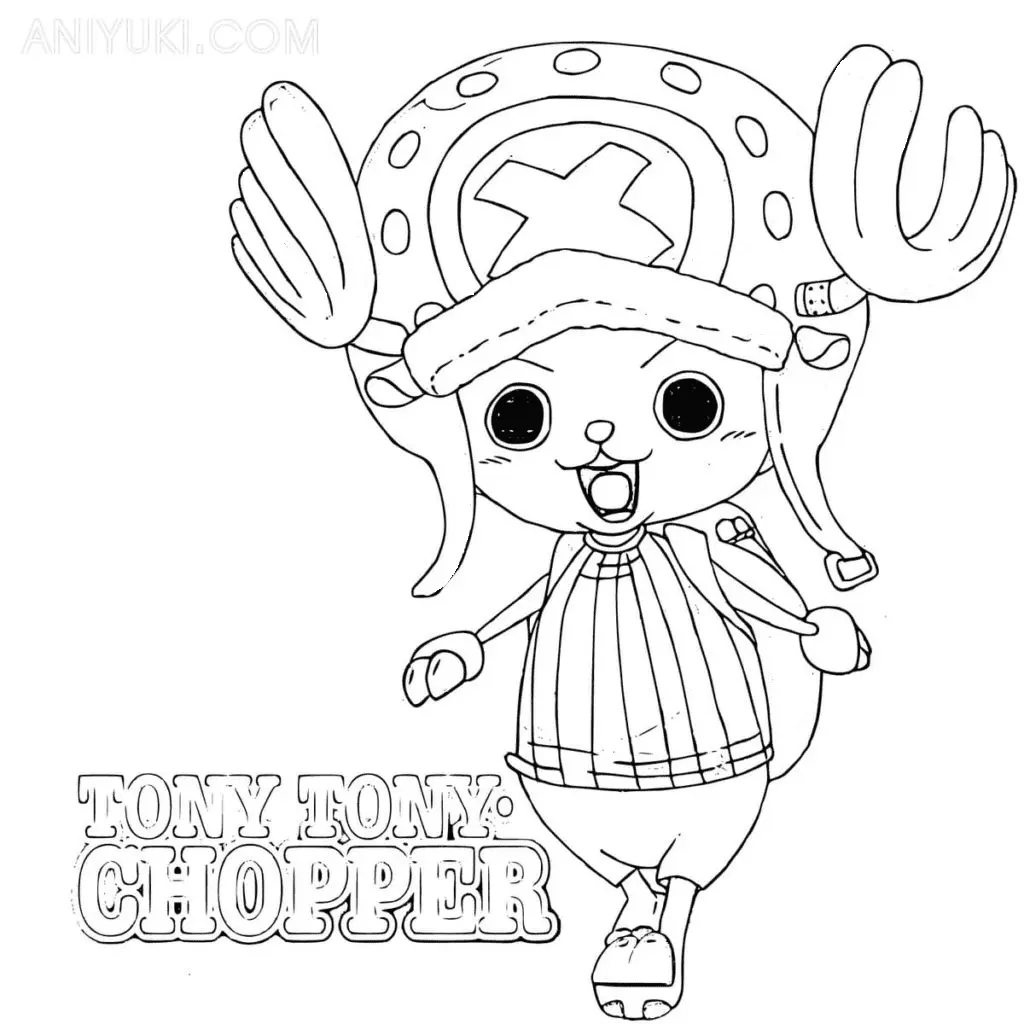 Desenhos de Tony Tony Chopper Para Colorir 26