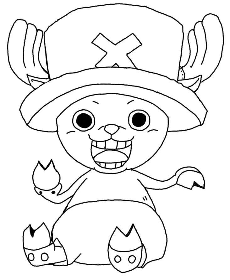 Desenhos de Tony Tony Chopper Para Colorir 38