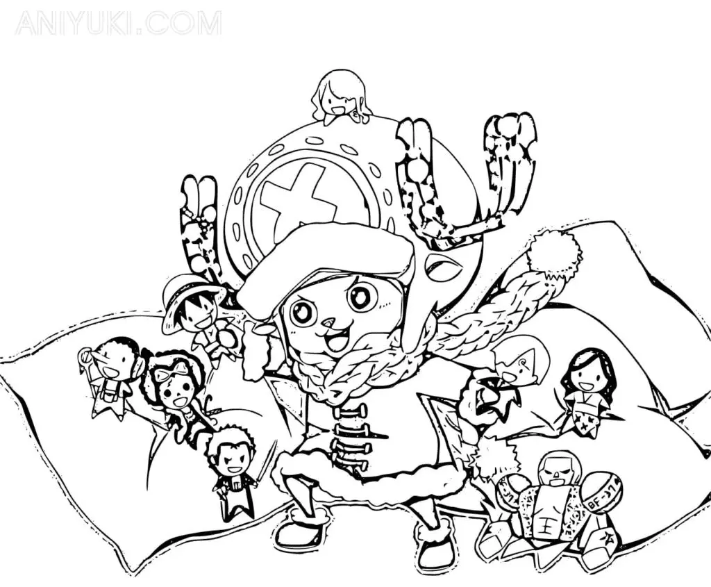 Desenhos de Tony Tony Chopper Para Colorir 41