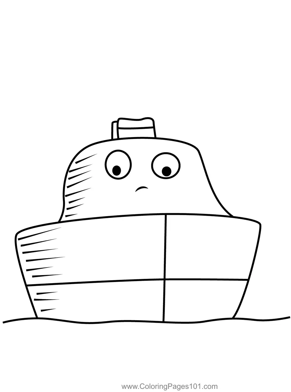 Toot the Tiny Tugboat Coloring Pages 5