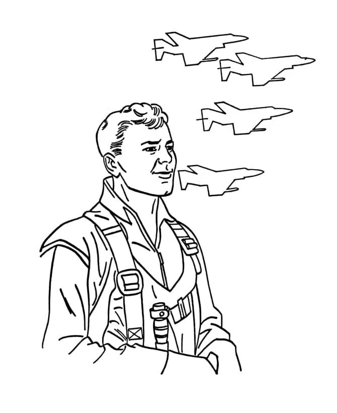 Desenhos de Top Gun Para Colorir