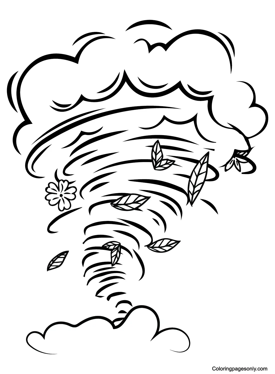 Desenhos de Tornado Para Colorir 10