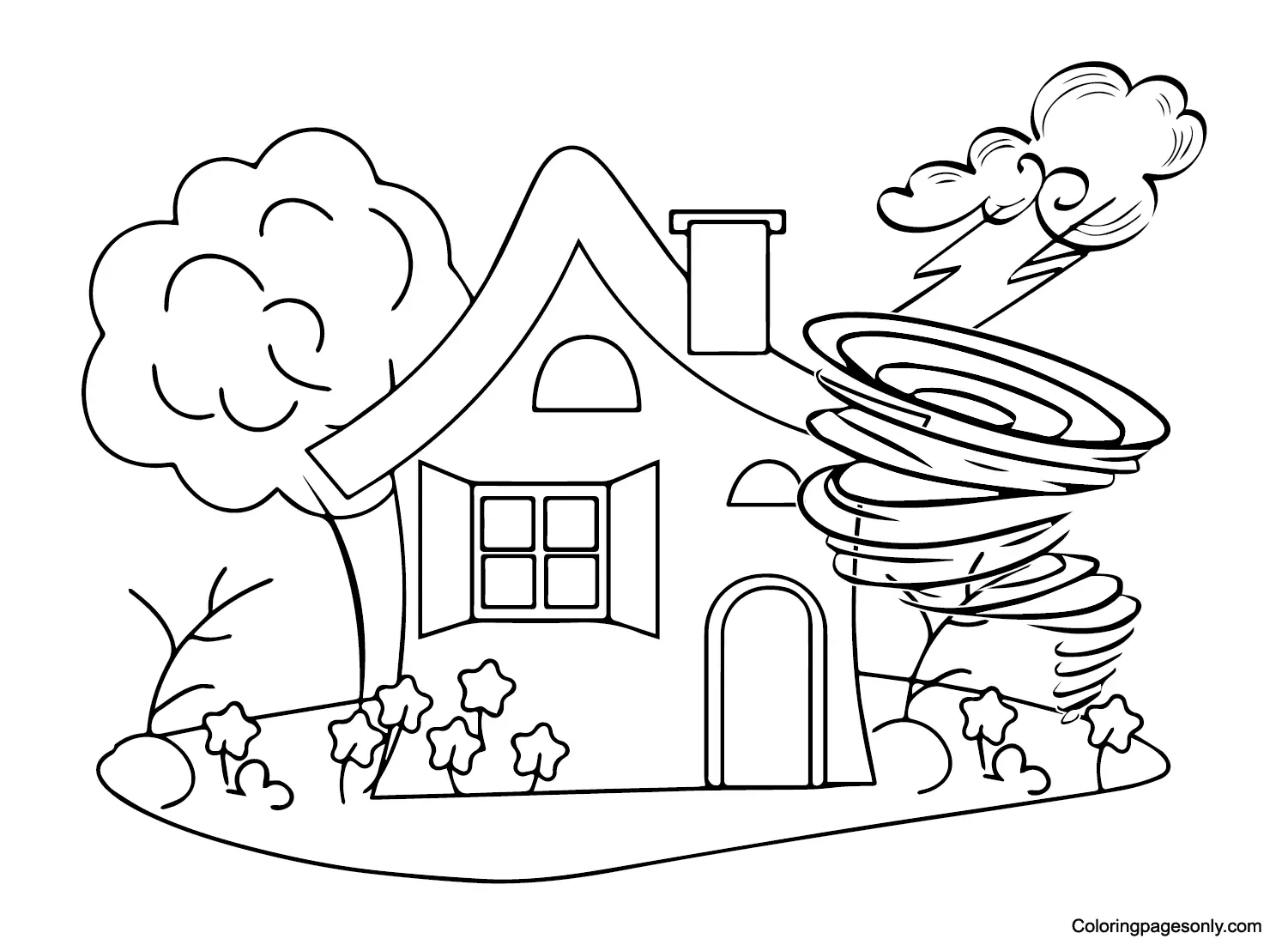 Desenhos de Tornado Para Colorir 12