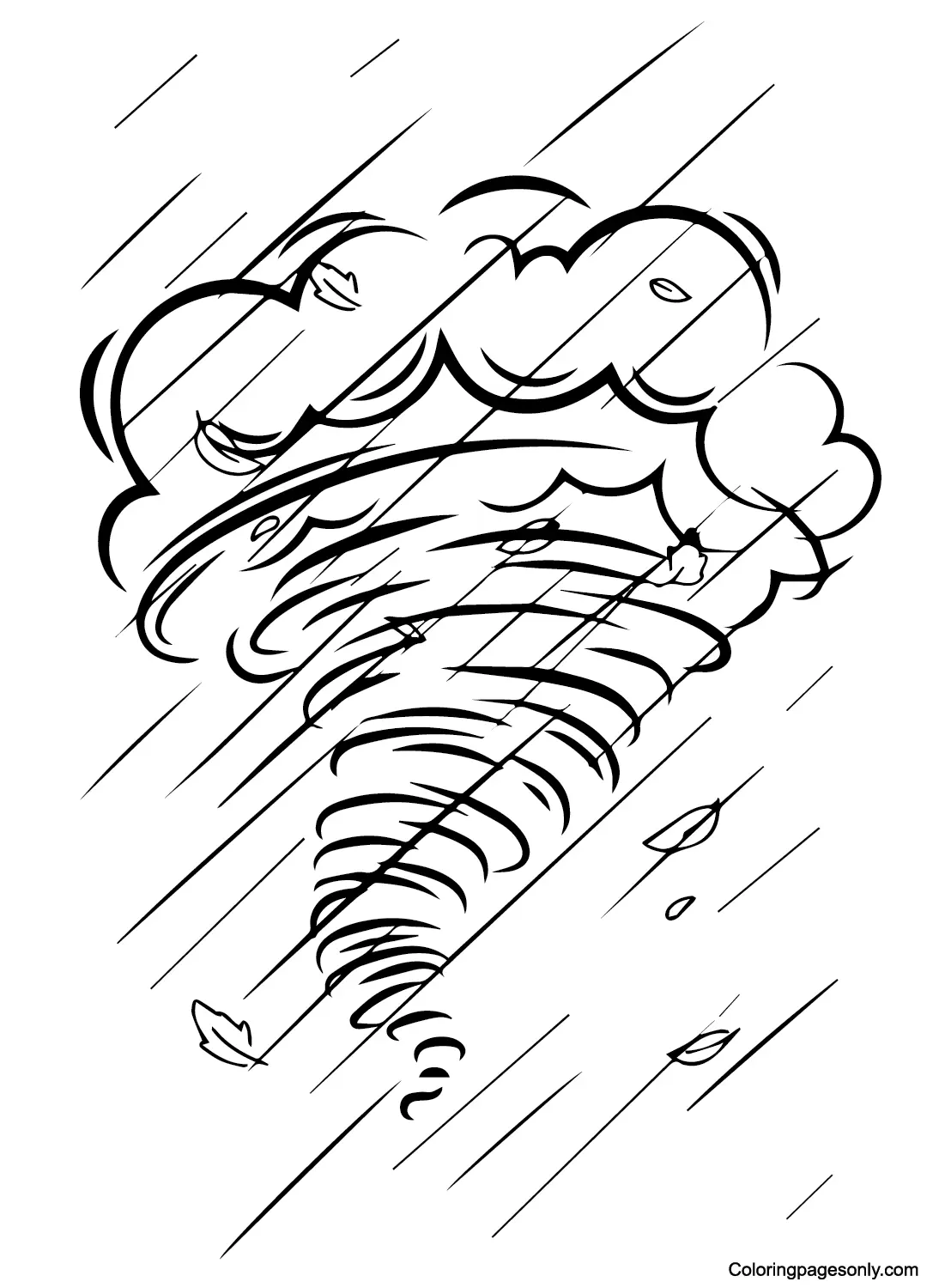 Desenhos de Tornado Para Colorir 4