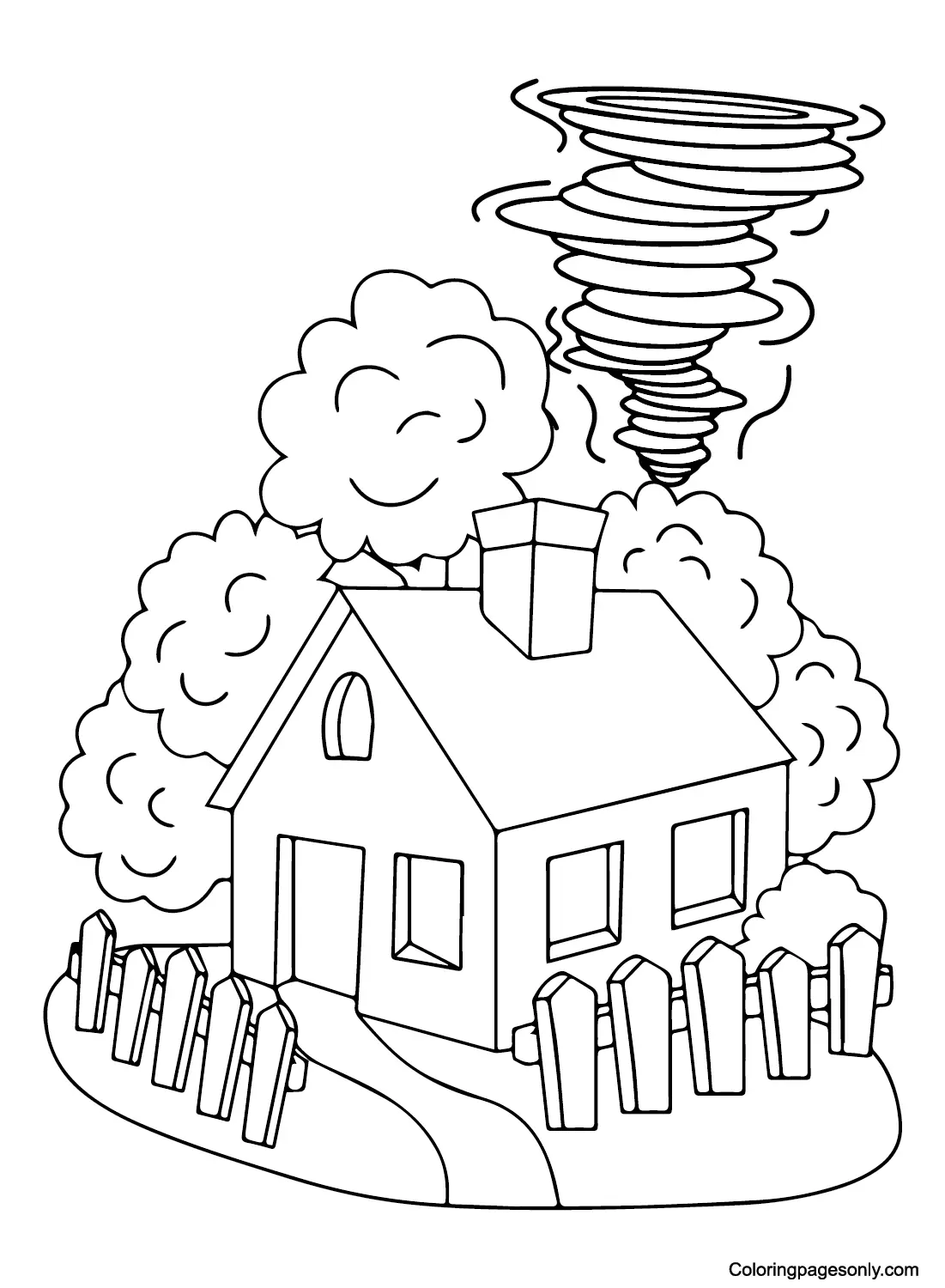 Desenhos de Tornado Para Colorir 9