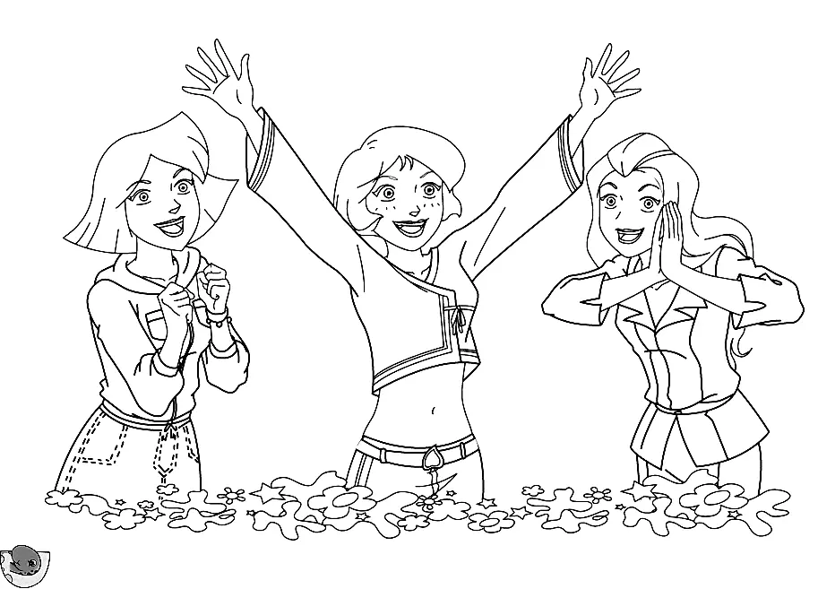 Totally Spies Coloring Pages 53