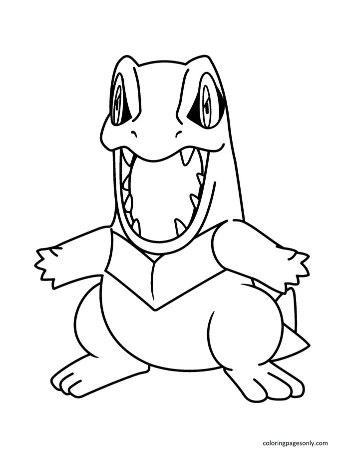 Totodile Coloring Pages 22