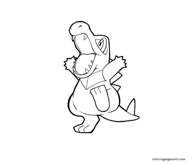 Totodile Coloring Pages 28