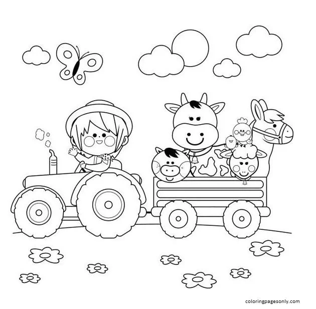 Tractor Coloring Pages 23