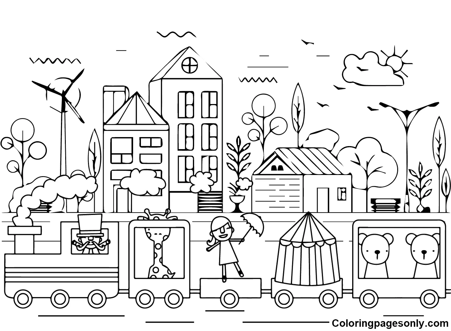 Train Coloring Pages 52