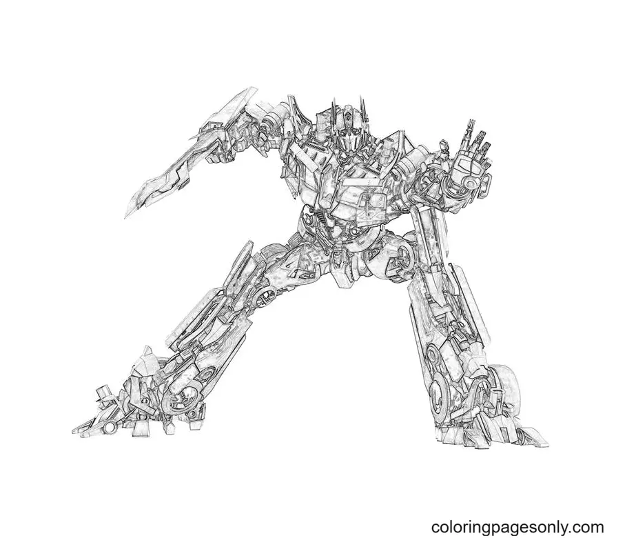 Transformers Para Colorear 121