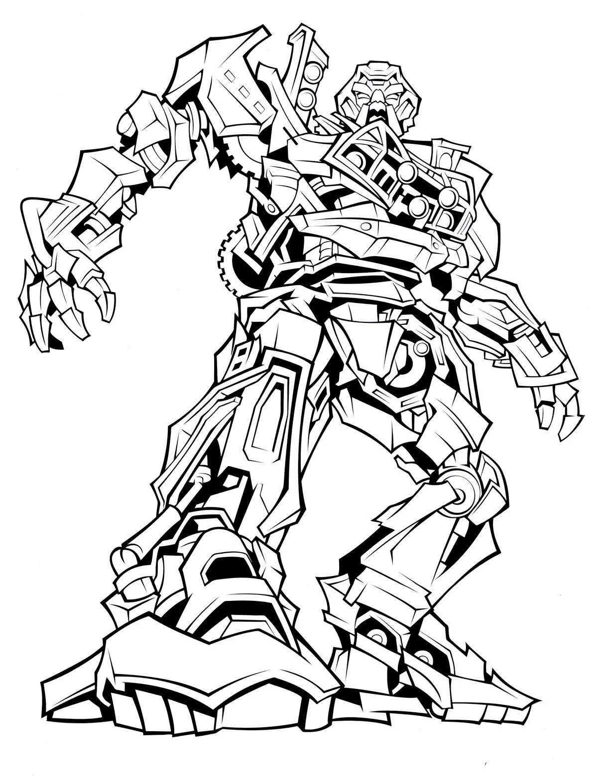 transformers coloring page