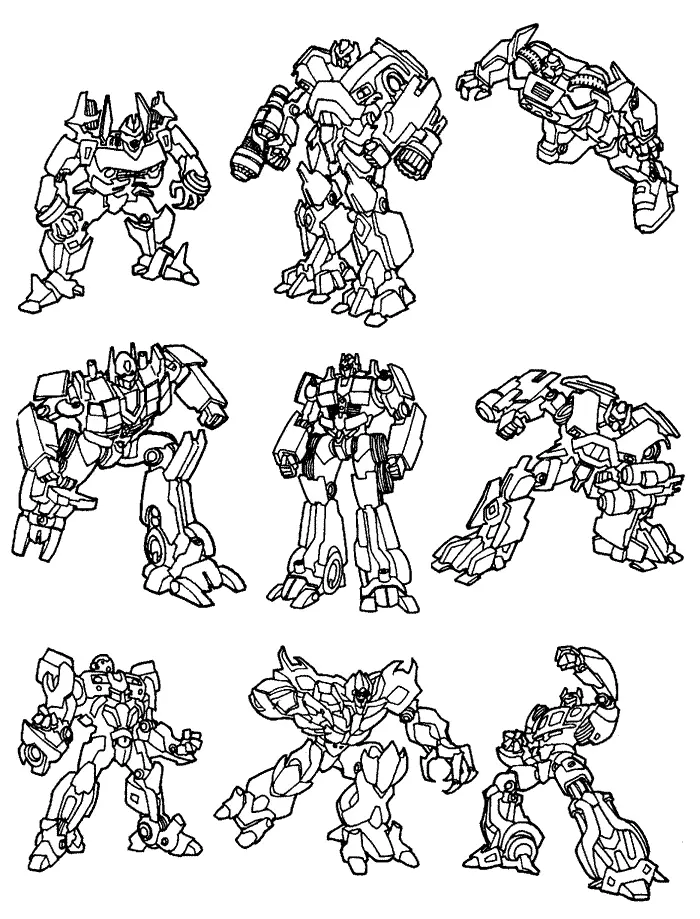 Transformers Para Colorear 76